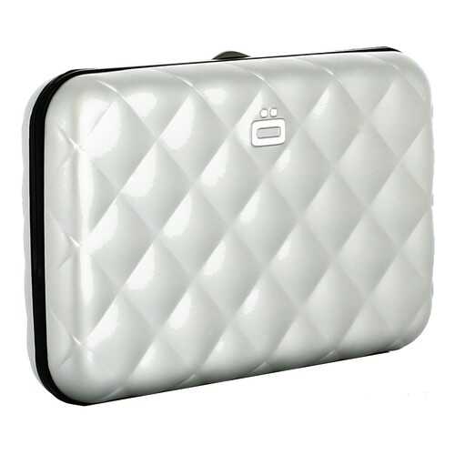Кошелек стеганый OGON Quilted Button серебристый в Страдивариус