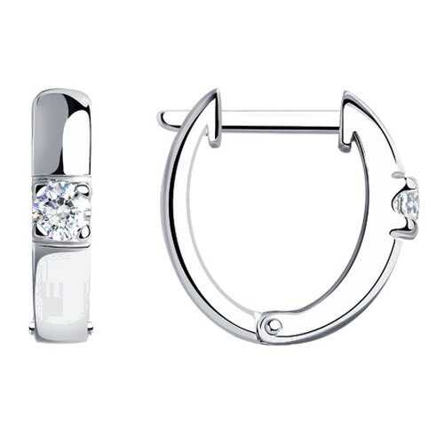 Серьги SOKOLOV из серебра со Swarovski Zirconia 89020050 в Страдивариус