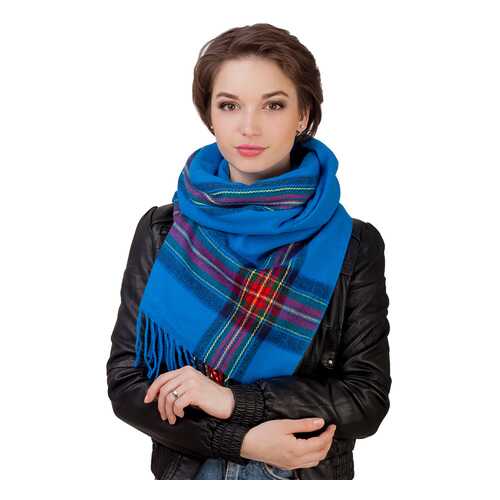 Палантин женский Le Motif Couture XT01-2 голубой в Страдивариус