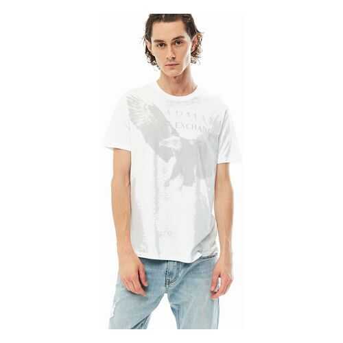 Футболка мужская Armani Exchange 3HZTAL ZJA5Z 1100 белая M в Страдивариус