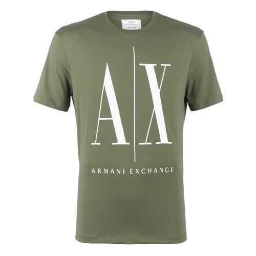 Футболка мужская Armani Exchange 8NZTPA ZJH4Z хаки M в Страдивариус