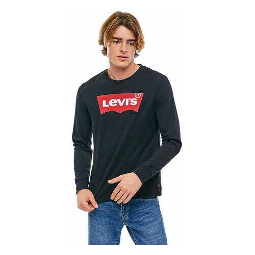 Футболка мужская Levis черная в Страдивариус