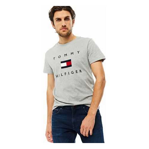 Футболка мужская Tommy Hilfiger MW0MW14313 серая XXL в Страдивариус