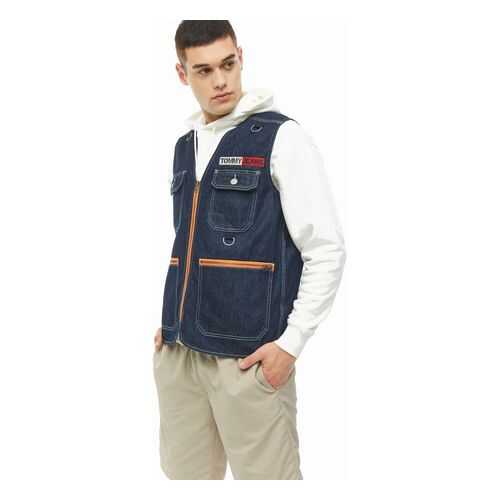 Жилет мужской Tommy Jeans DM0DM07958 1BJ work dk bl rig синий M INT в Страдивариус