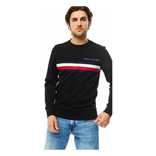 Свитшот мужской Tommy Hilfiger MW0MW14758 черный S в Страдивариус