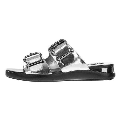 Шлепанцы женские DKNY K4900889 серебристые 7.5 US в Страдивариус