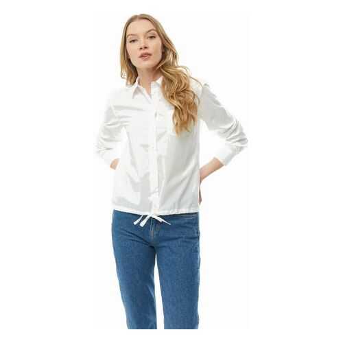 Рубашка женская Marc O’Polo 134942371/100 белая 36 EU в Страдивариус