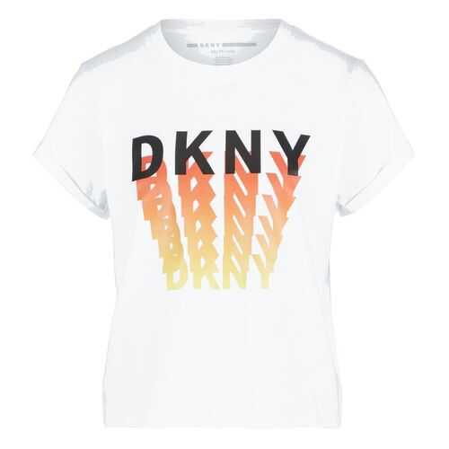Футболка женская DKNY DP0T7205 белая M в Страдивариус